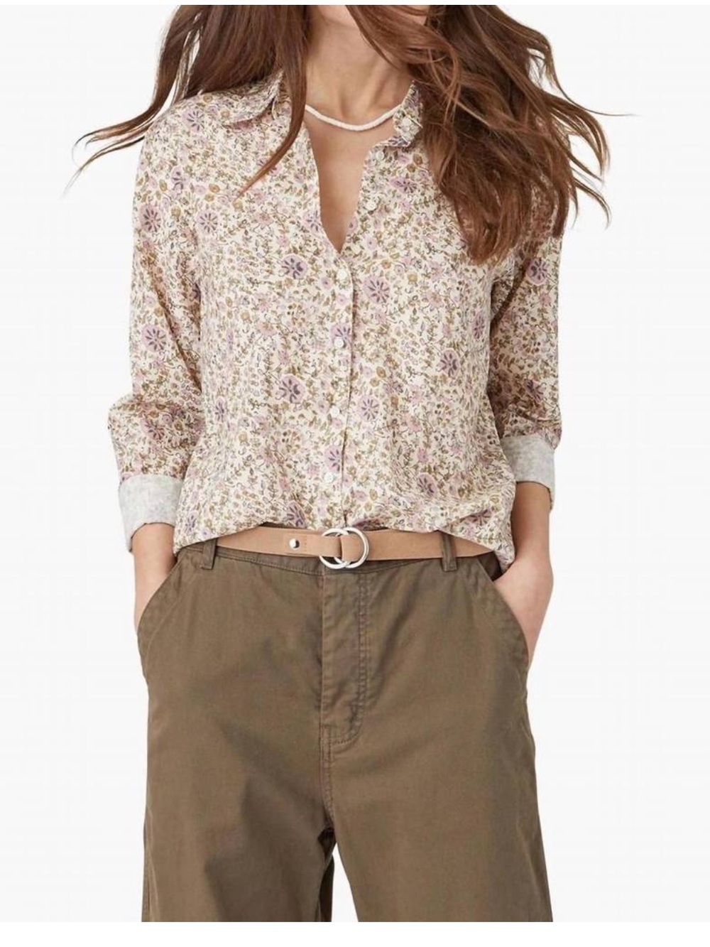 XIRENA‎ beau shirt in ivy vines size large